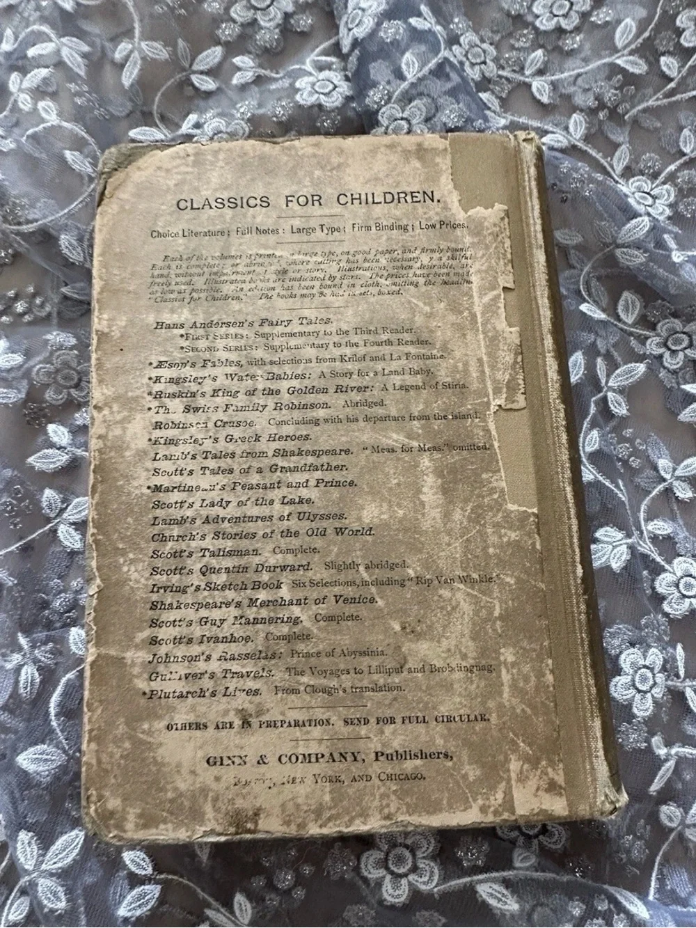 Classics for Children - Ivan H - Ginn & Company Antique book